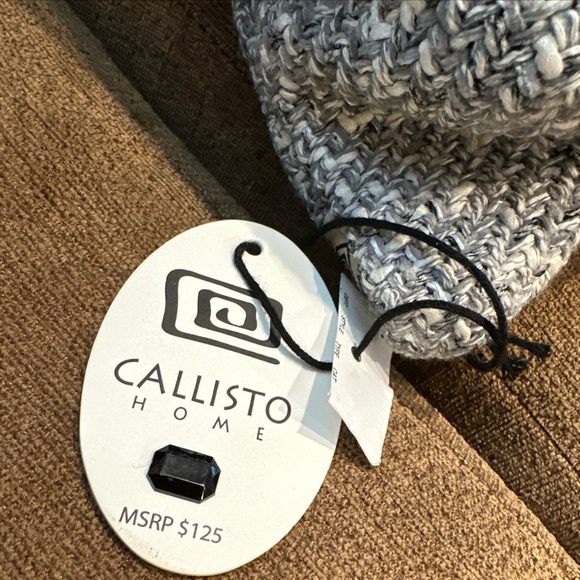 Gray Textured Throw Pillow - Picture 2 of 5